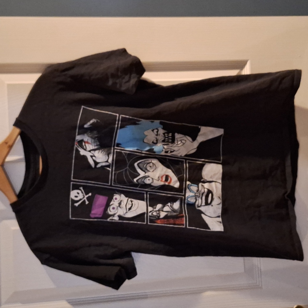 Disney Villains T Shirt Black Hades Ursula Scar Dr Facilier Jafar Maleficent